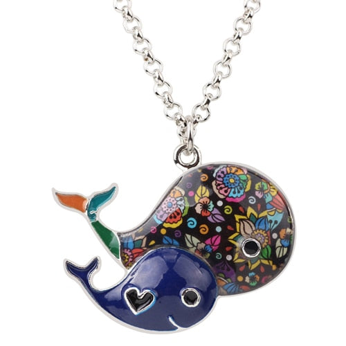 Whale Necklace PendantsChain