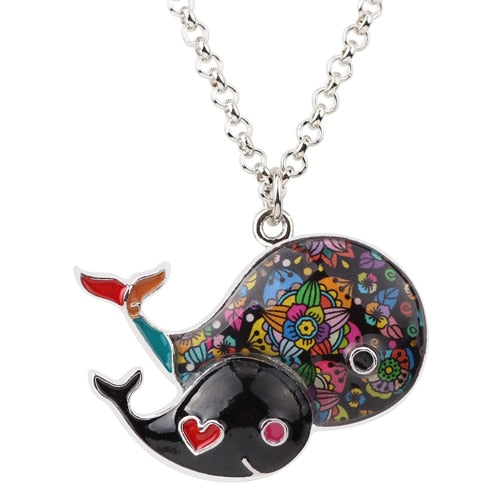 Whale Necklace PendantsChain