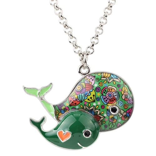 Whale Necklace PendantsChain