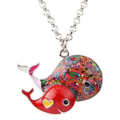 Whale Necklace PendantsChain