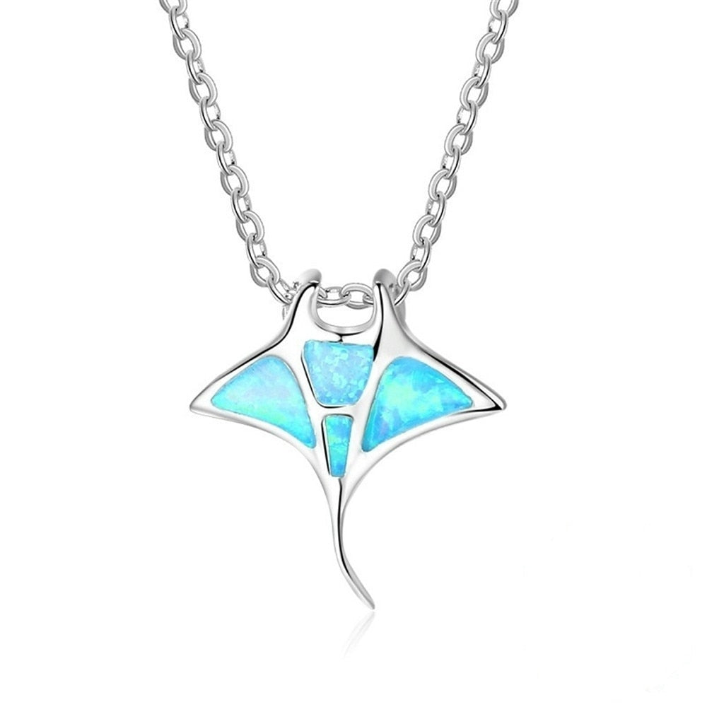 Blue Manta necklace
