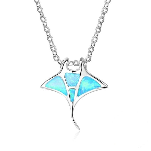 Blue Manta necklace