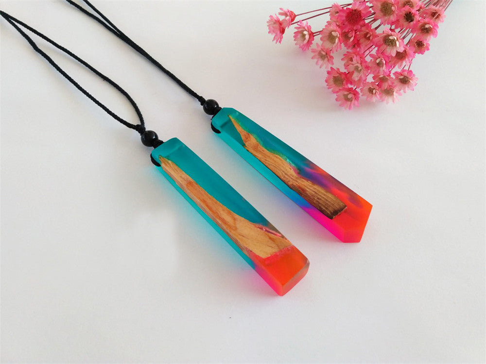 BOHO Mahogany Solid Wood Personalized Pendant