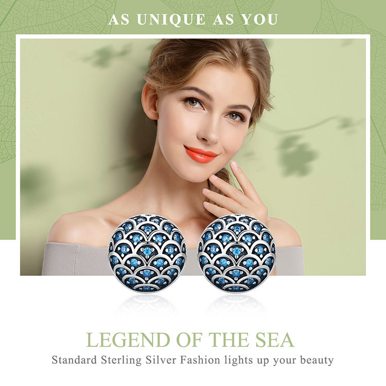 925 Sterling Silver Legend Of The Sea Earrinngs
