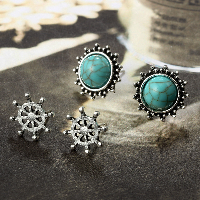 Sea Earring Jewelry 6 pairs
