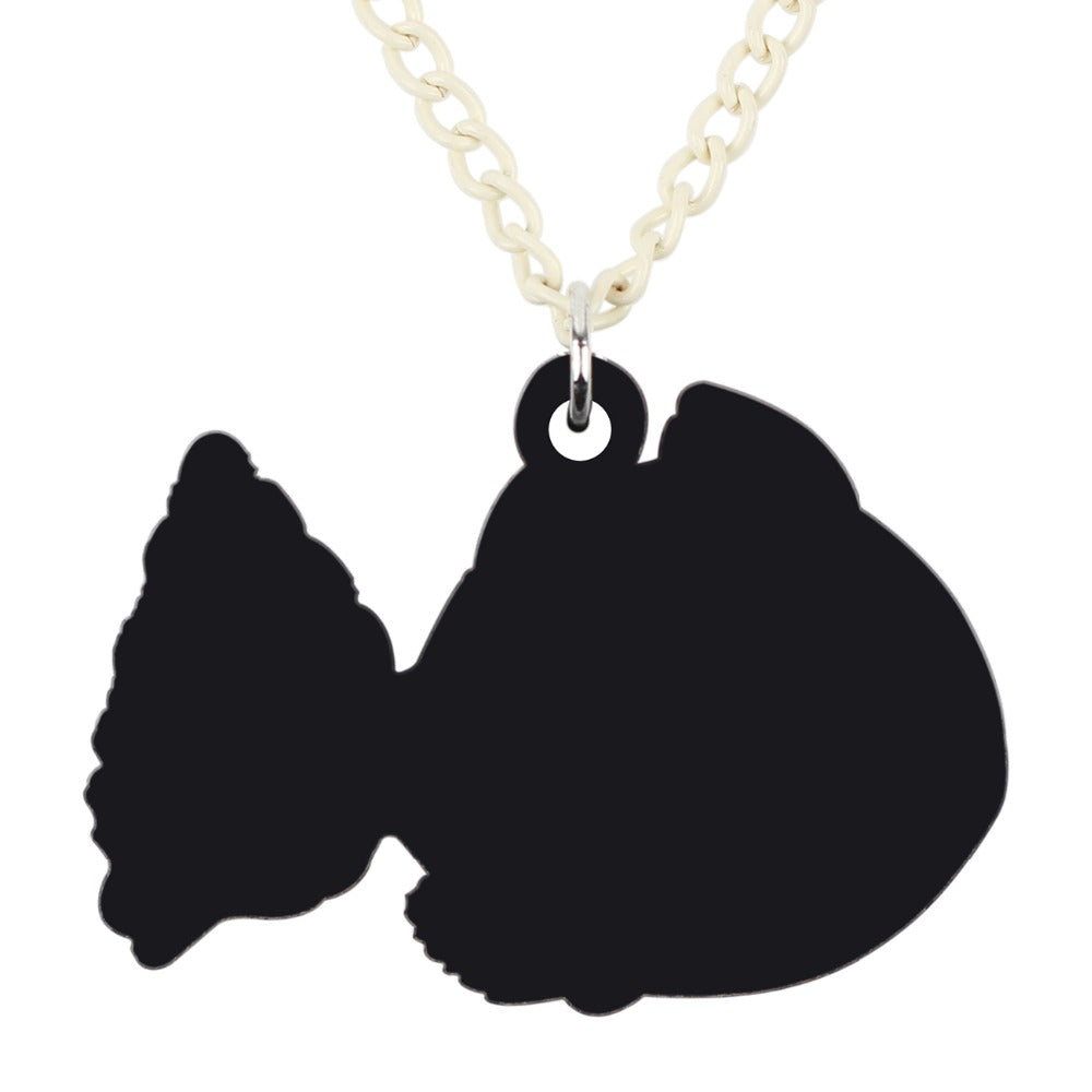 Acrylic Floral Fish Necklace