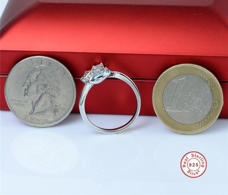 925 Sterling Silver Mermaid Love Ring