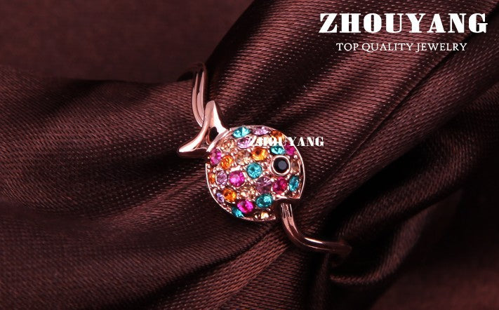 Little Fish Rose Gold Color Ring