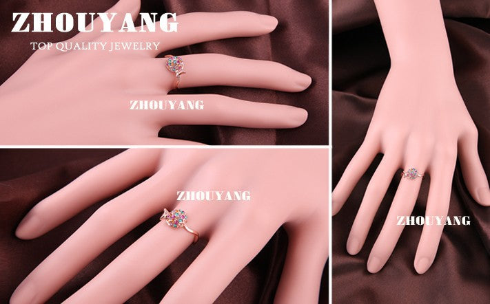 Little Fish Rose Gold Color Ring