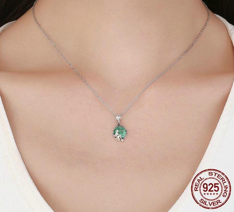 925 Sterling Silver Love of Mermaid Pendant