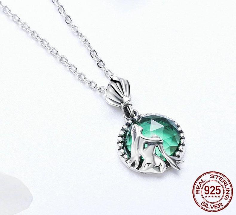 925 Sterling Silver Love of Mermaid Pendant