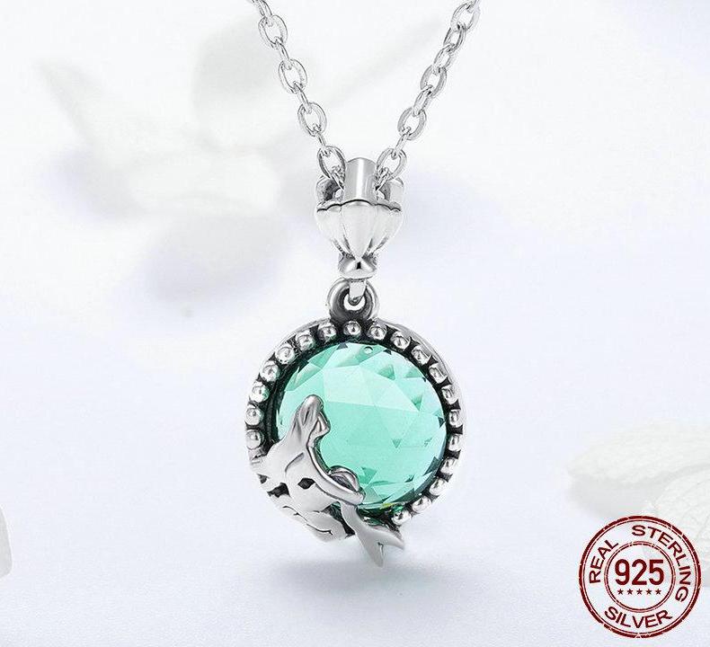925 Sterling Silver Love of Mermaid Pendant