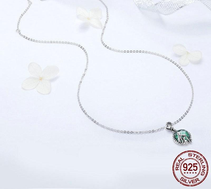 925 Sterling Silver Love of Mermaid Pendant