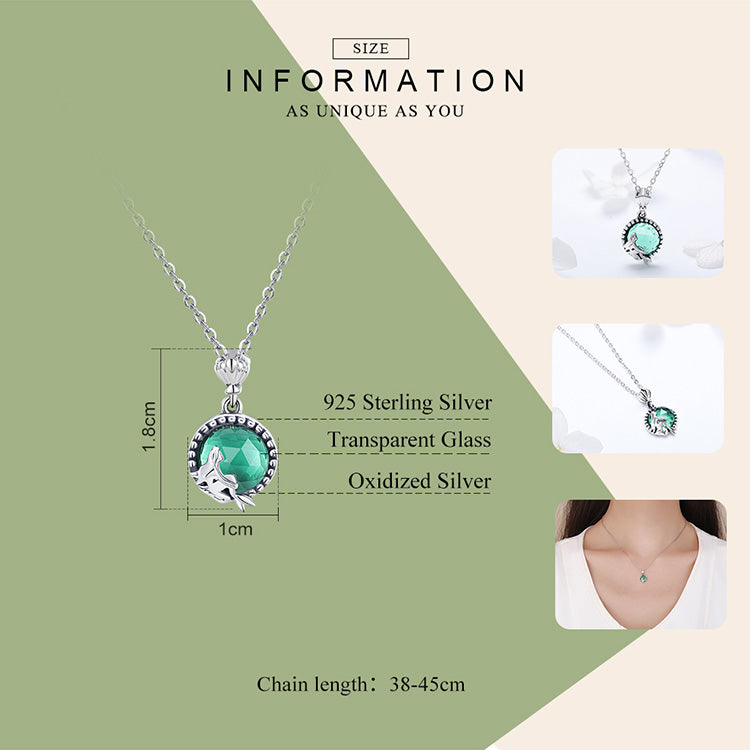 925 Sterling Silver Love of Mermaid Pendant