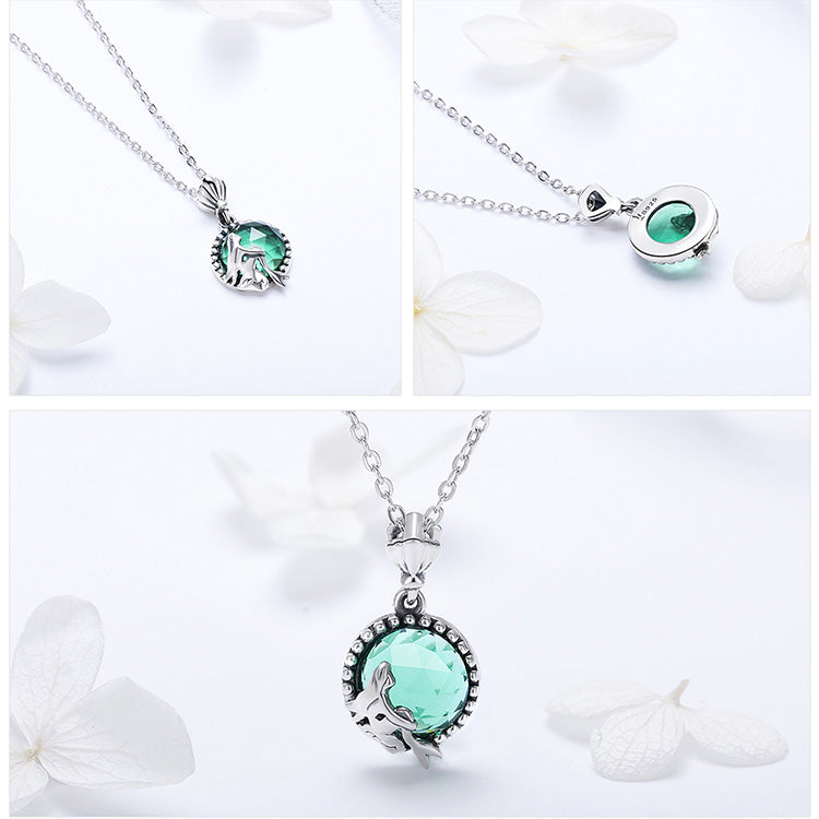 925 Sterling Silver Love of Mermaid Pendant