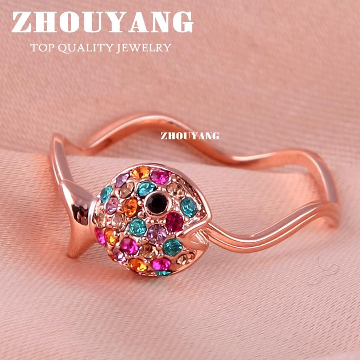 Little Fish Rose Gold Color Ring