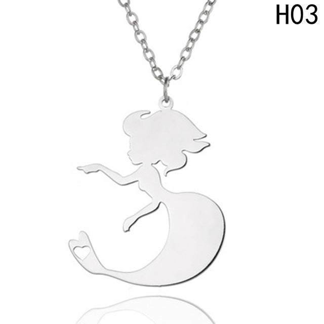 Stainless Steel Mermaid Necklace