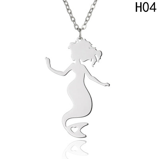 Stainless Steel Mermaid Necklace