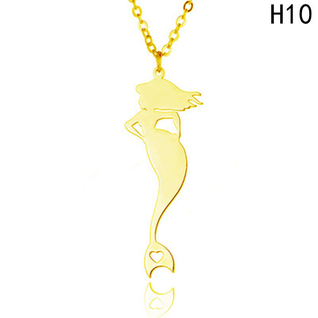 Stainless Steel Mermaid Necklace