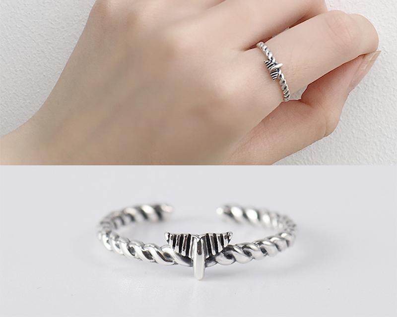 Sterling Silver 925 Mermaid Tail Twist Shape