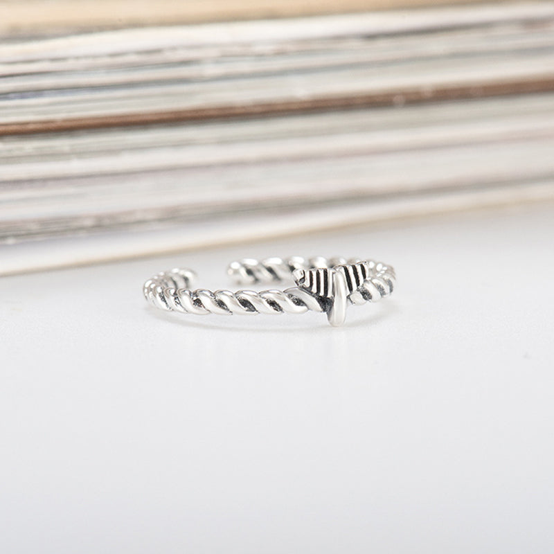 Sterling Silver 925 Mermaid Tail Twist Shape