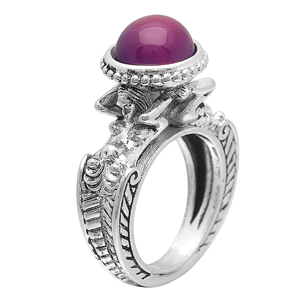 Romantic Mermaids Purple Cubic Zirconia Ring