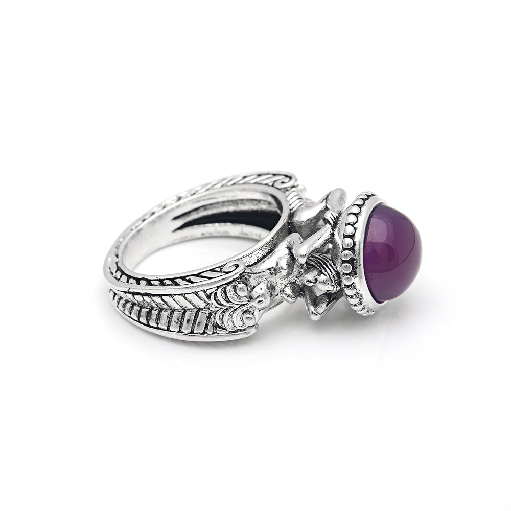 Romantic Mermaids Purple Cubic Zirconia Ring
