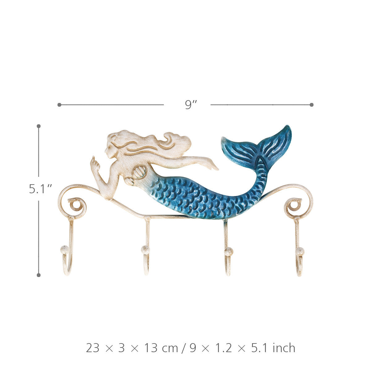 Iron Mermaid Wall Hanger