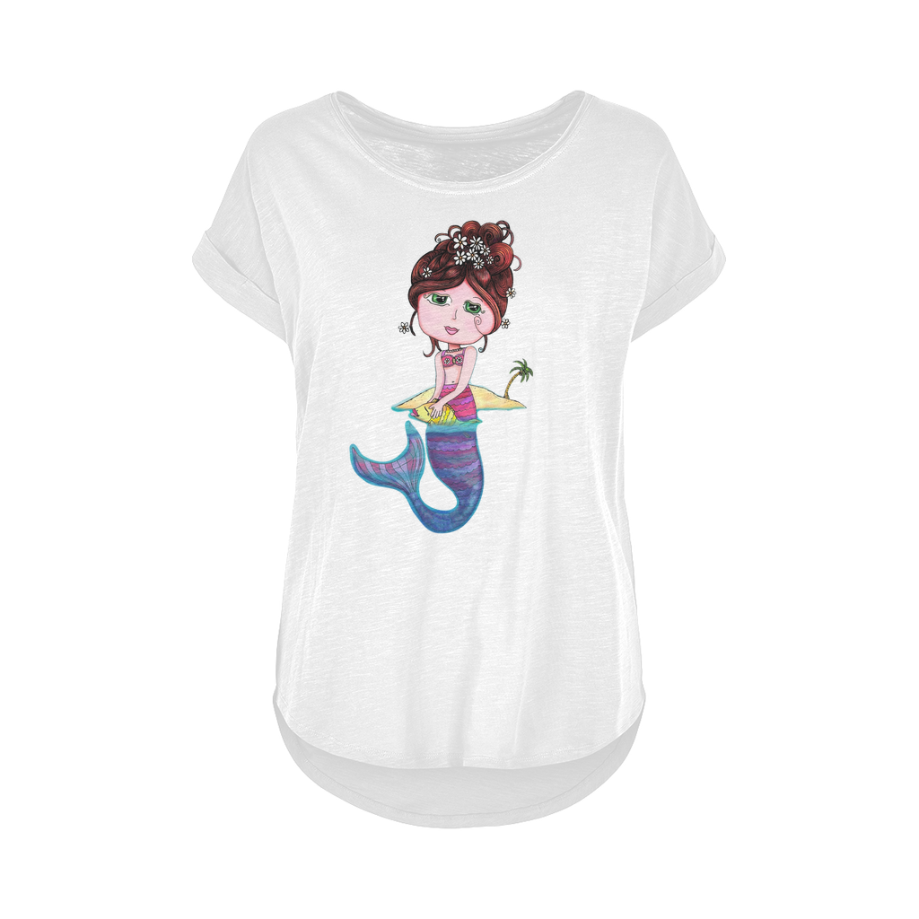 ANDREA SIRENA Women's Long Slub T-Shirt XS-5XL