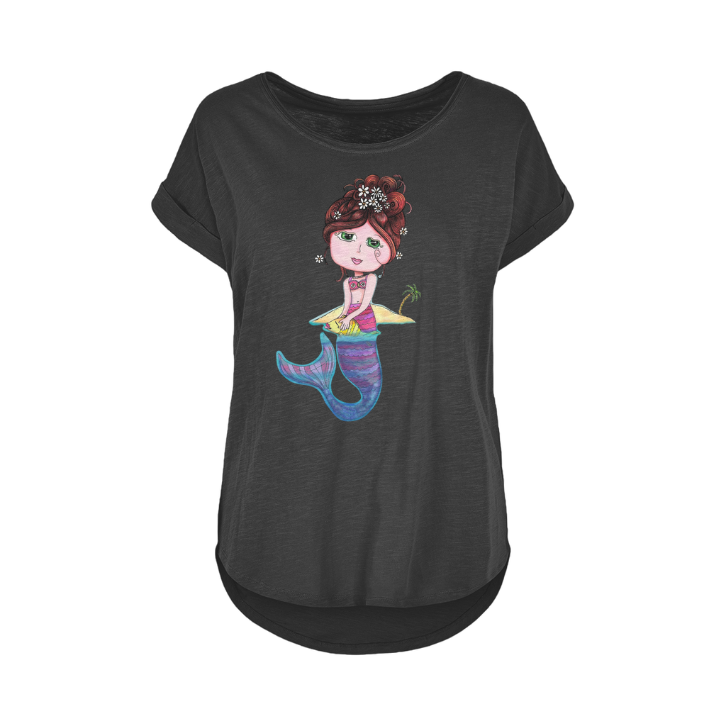 ANDREA SIRENA Women's Long Slub T-Shirt XS-5XL