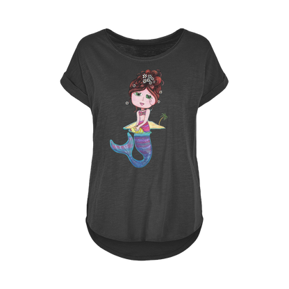 ANDREA SIRENA Women's Long Slub T-Shirt XS-5XL