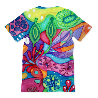 Acquerelli Fiori 3 Premium Sublimation Adult T-Shirt