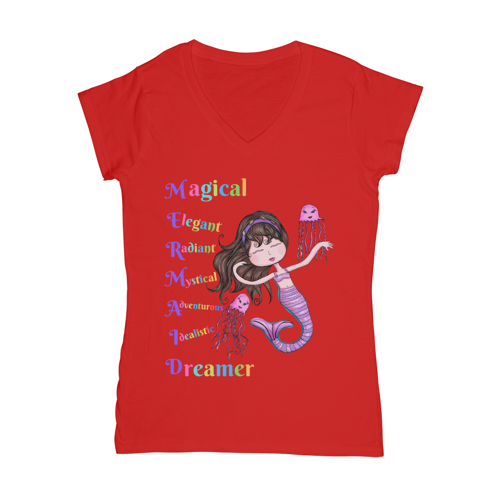 MAGICAL ELEGANT Classic Women's V-Neck T-Shirt