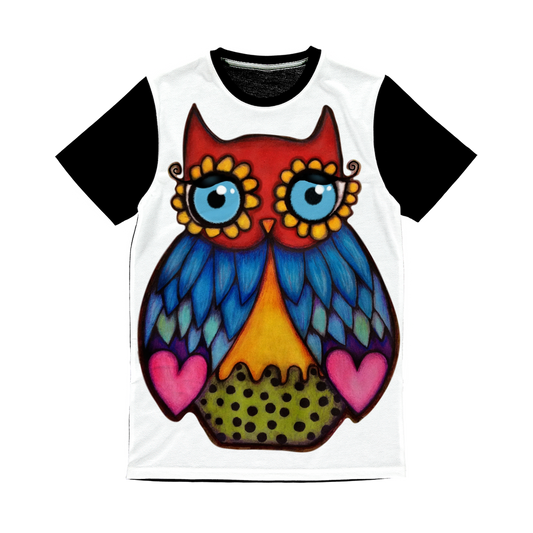 DAISY OWL Classic Sublimation Panel T-Shirt