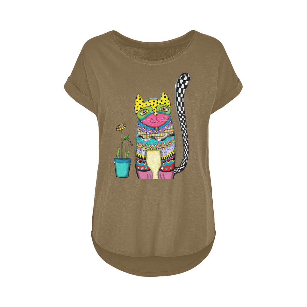 MISUK Women's Long Slub T-Shirt XS-5XL
