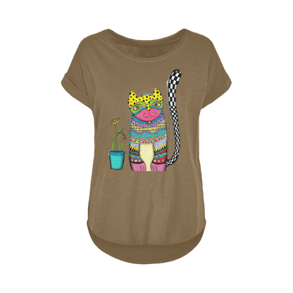 MISUK Women's Long Slub T-Shirt XS-5XL