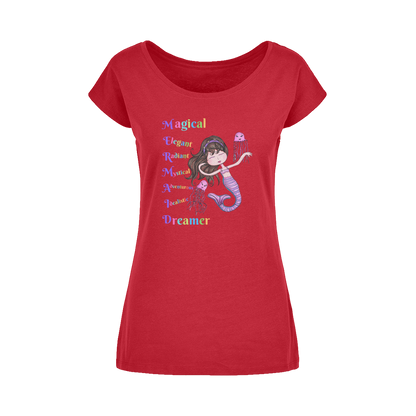 MAGICAL ELEGANT Wide Neck Womens T-Shirt XS-5XL