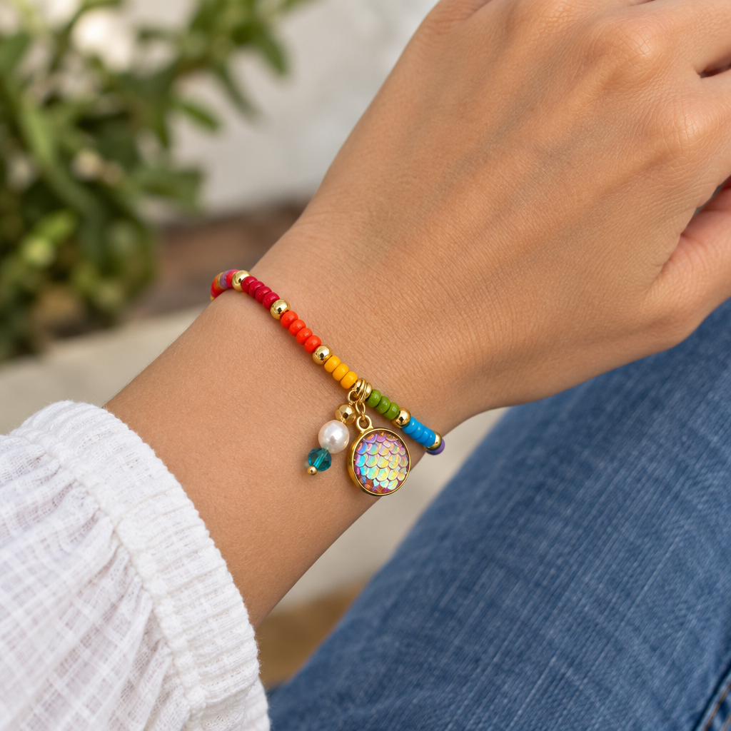 CHAKRA  BRACELET with charms