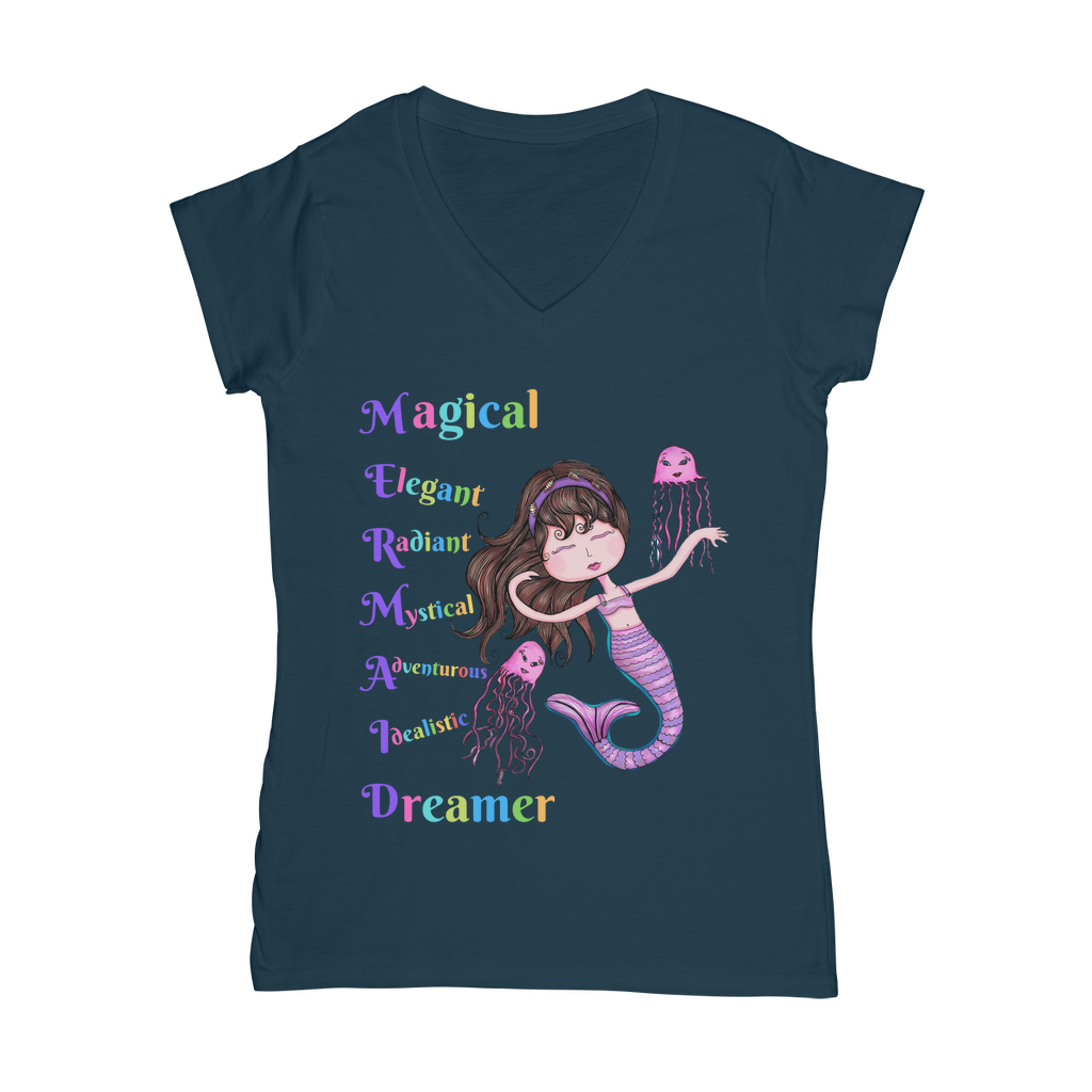 MAGICAL ELEGANT Classic Women's V-Neck T-Shirt