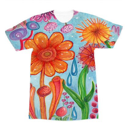 Acquerelli Fiori II Premium Sublimation Adult T-Shirt