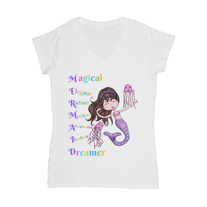 MAGICAL ELEGANT Classic Women's V-Neck T-Shirt