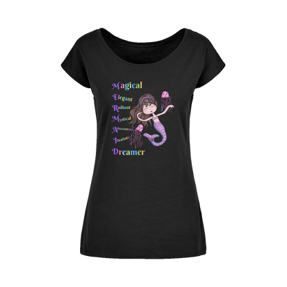 MAGICAL ELEGANT Wide Neck Womens T-Shirt XS-5XL