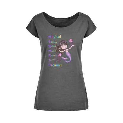 MAGICAL ELEGANT Wide Neck Womens T-Shirt XS-5XL