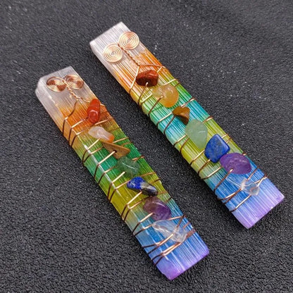 7 Chakra Colorful Square Bar Stone