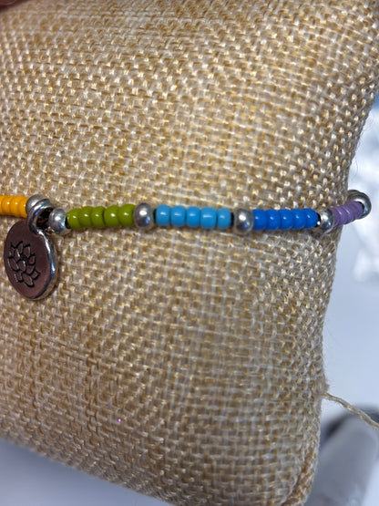 CHAKRA  BRACELET with Om charm