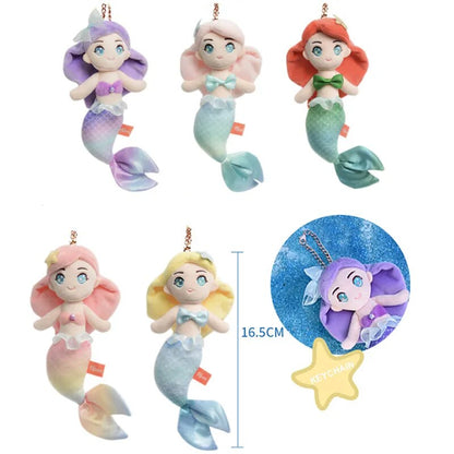 16.5CM Mermaid Plush Keychain,