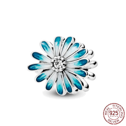 925 Sterling Silver Blue Ocean Charms Fit Pandora