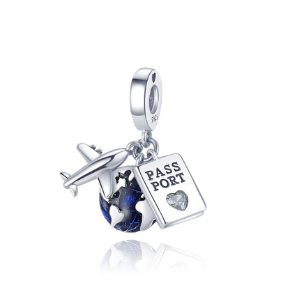 925 Sterling Silver Blue Ocean Charms Fit Pandora