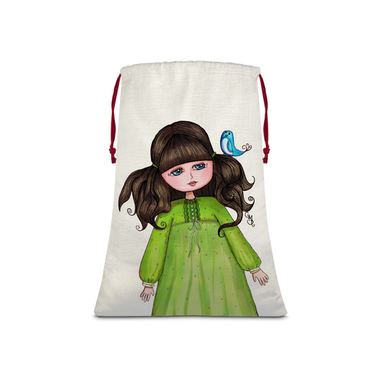 CAMILA GRACIOUS GRACIES Sublimation Linen Drawstring Sack