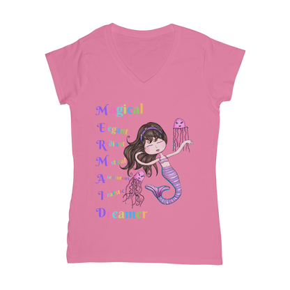 MAGICAL ELEGANT Classic Women's V-Neck T-Shirt